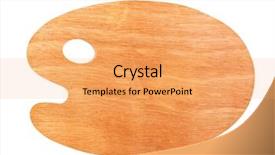  Presentation with clean - Cool new presentation design with color pallete - palette for painting wooden clean backdrop and a yellow colored foreground
