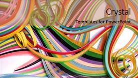  Presentation with plastic - Audience pleasing presentation theme consisting of color paper plastic paper backdrop and a coral colored foreground