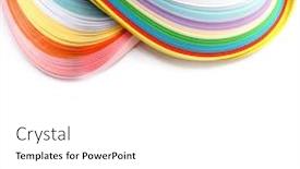  Presentation with color - Audience pleasing theme consisting of color paper backdrop and a white colored foreground