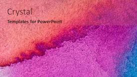  Presentation with pastel color - Presentation theme featuring color-pastel-splashes-sample-surface background and a coral colored foreground