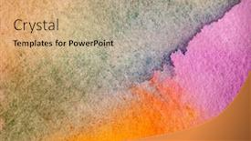  Presentation with pastel color - Slide set consisting of color-pastel-splashes-sample-surface background and a coral colored foreground