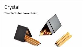  Presentation with st joseph to color - Beautiful presentation theme featuring color pencils on white background backdrop and a  colored foreground