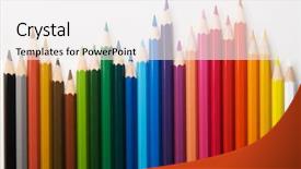  Presentation with st joseph to color - Presentation featuring color pencils background and a white colored foreground