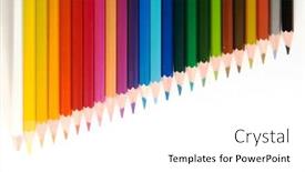  Presentation with color pencils - Slides enhanced with color pencils background and a white colored foreground