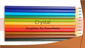  Presentation with color pencils - Slide deck enhanced with color pencils background and a red colored foreground