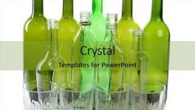  Presentation with milk bottle and milk glass - Presentation design enhanced with color photo of a glass background and a  colored foreground