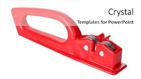  Presentation with color - Beautiful PPT theme featuring color photo of a sharpener backdrop and a  colored foreground