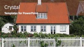  Presentation with house forest - Colorful PPT theme enhanced with roasted pumpkin soup with cream backdrop and a tawny brown colored foreground