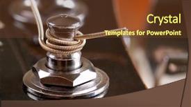  Presentation with classical guitar - Amazing presentation theme having color photo of acoustic guitar backdrop and a tawny brown colored foreground