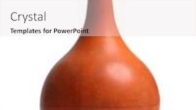  Presentation with rubber - Presentation theme enhanced with color photo of rubber medical enema background and a lemonade colored foreground