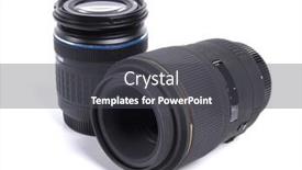  Presentation with color - Presentation theme with color-photo-of-two-lenses background and a dark gray colored foreground