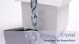  Presentation with padlock - Colorful theme enhanced with housing development - color photo paper model house backdrop and a lemonade colored foreground