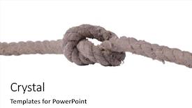  Presentation with rough - Slides having color photo site on the rough rope object on a white background background and a white colored foreground