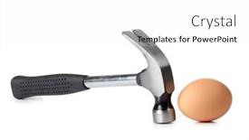  Presentation with photograph - Theme featuring color-photograph-of-an-egg background and a  colored foreground