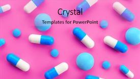  Presentation with color pink - Cool new theme with color pills on pink background backdrop and a  colored foreground