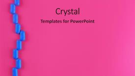  Presentation with color pink - Presentation with color pills on pink background background and a coral colored foreground