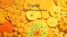  Presentation with creative teaching strategies - Colorful PPT theme enhanced with color plasticine creative color plasticine backdrop and a gold colored foreground