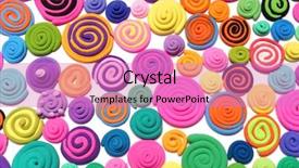  Presentation with purple water color - PPT theme featuring color plasticine creative color plasticine background and a coral colored foreground