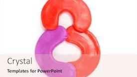  Presentation with numbers - Amazing presentation theme having color-plasticine-numbers-isolated backdrop and a lemonade colored foreground