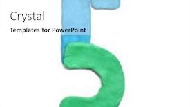  Presentation with numbers - Colorful PPT theme enhanced with color-plasticine-numbers-isolated backdrop and a white colored foreground