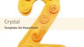  Presentation with numbers - Slide set consisting of color-plasticine-numbers-isolated and a  colored foreground