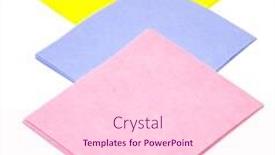  Presentation with cleanliness - Audience pleasing PPT theme consisting of color rags for cleaning and cleanliness in the house backdrop and a lemonade colored foreground