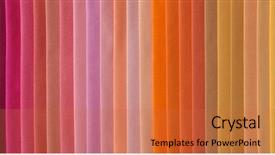  Presentation with fabrics - Presentation design with color samples of fabrics warm background and a red colored foreground