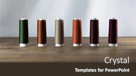  Presentation with earthy - Presentation theme enhanced with color-selection-in-textile-earthy background and a tawny brown colored foreground