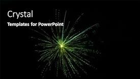  Presentation with firework - Presentation design consisting of color-shining-firework-show-background background and a black colored foreground