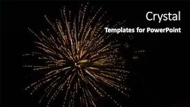 Presentation with firework - Amazing presentation design having color-shining-firework-show-background backdrop and a black colored foreground