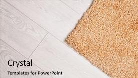  Presentation with carpet - PPT layouts enhanced with color soft carpet on wooden background and a  colored foreground