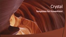  Presentation with rock stone - Audience pleasing presentation theme consisting of color stone - rock formation backdrop and a tawny brown colored foreground