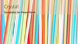  Presentation with color - Colorful slides enhanced with color-straws-as-a-background backdrop and a coral colored foreground