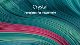  Presentation with abstract wave - Slide deck enhanced with color-strip-gradient-wave-grain background and a ocean colored foreground