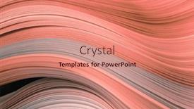  Presentation with abstract wave - Presentation theme with color-strip-wave-grain-paper and a coral colored foreground
