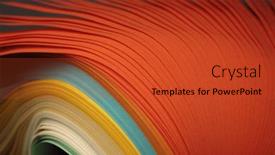  Presentation with abstract wave - Presentation design consisting of color-strip-wave-paper-abstract background and a red colored foreground