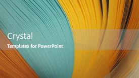  Presentation with abstract wave - Slide set having color-strip-wave-paper-abstract background and a seafoam green colored foreground