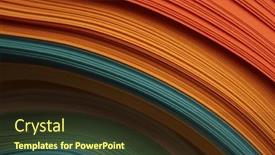  Presentation with abstract wave - Presentation theme featuring color-strip-wave-paper-abstract background and a wine colored foreground