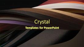  Presentation with abstract wave - Slide deck enhanced with color-strip-wave-paper-abstract background and a wine colored foreground