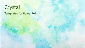  Presentation with stroke - Presentation theme having color strokes - blue watercolor splash stroke background background and a cream colored foreground