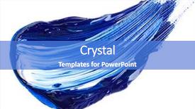  Presentation with paint - Beautiful presentation theme featuring color strokes - paint over white backdrop and a teal colored foreground