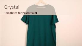  Presentation with light - Presentation design with color-t-shirt-on-light background and a cream colored foreground