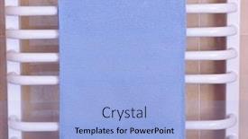  Presentation with bathroom - Slide set featuring color-towel-on-radiator background and a light blue colored foreground