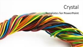  Presentation with wires - Audience pleasing slide set consisting of  backdrop and a  colored foreground