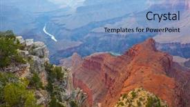  Presentation with river flowing - PPT theme having colorado river flowing through south background and a light blue colored foreground