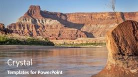  Presentation with colorado - PPT layouts enhanced with colorado-river-in-canyonlands-national background and a coral colored foreground