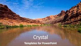  Presentation with utah - Cool new slide deck with colorado river in utah backdrop and a violet colored foreground