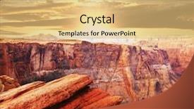  Presentation with utah - Slides enhanced with colorado river in utah background and a yellow colored foreground