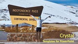  Presentation with independence - Audience pleasing slides consisting of colorado usa high alpine tundra backdrop and a tawny brown colored foreground