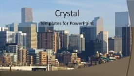  Presentation with colorado - Slides with outdoor football field in a public park background and a tawny brown colored foreground